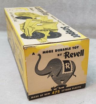 Vintage 1950 ' s Caterpillar Scraper Construction Toy NOS Revell 7