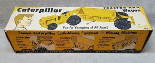 Vintage 1950 ' s Caterpillar Toy Tractor and Wagon NOS by Revell. 5