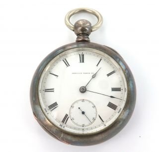 . 1875 Waltham A.  T&co 18s 15j Sterling Silver Case Pocket Watch,  Only 65,  278 Made