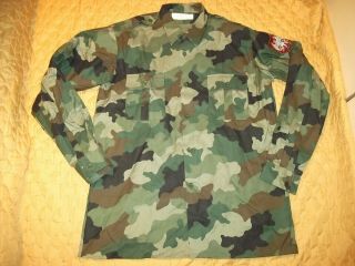 Yugoslavia Jna Army Camo Shirt Long Sleeve Camo Shirt Size 47 Xxxl