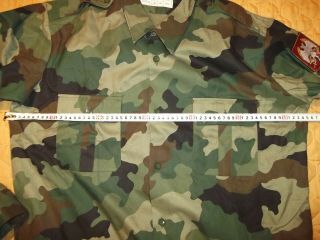 Yugoslavia JNA army camo shirt long sleeve camo shirt size 47 XXXL 5