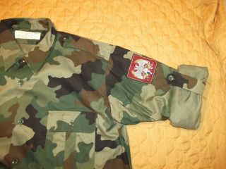 Yugoslavia JNA army camo shirt long sleeve camo shirt size 47 XXXL 6