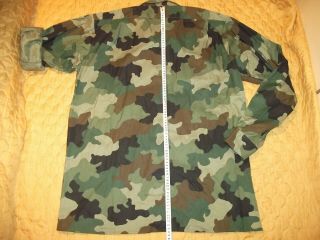 Yugoslavia JNA army camo shirt long sleeve camo shirt size 47 XXXL 8