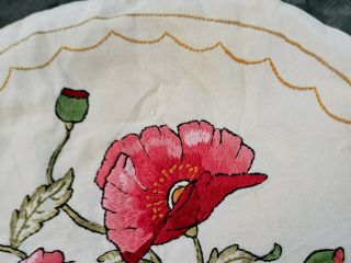 Antique Arts and Crafts embroidered pillow cover 3