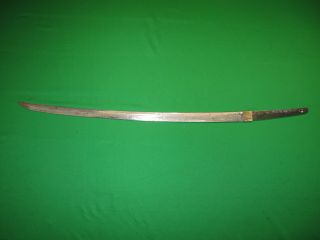 Japanese Ww2 Sword Blade Signed Tang For Polishing Practices Or Knife Making