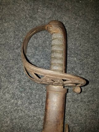 1850 Non - Regulation US Civil War Infantry Foot Officer Sword - German Made Walsche 3