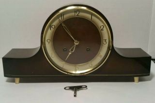 Vintage Forestville Mantel Chime Clock with FHS German 130 - 020 Movement 2