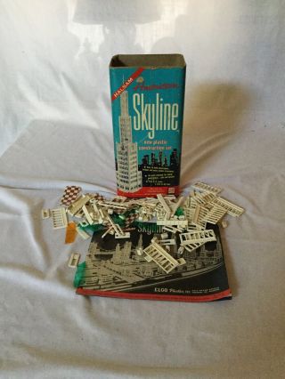 Vintage Elgo American Skyline Building Kit Set 93 1950s