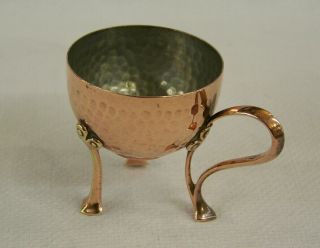 C1910 Antique Arts & Crafts Art Nouveau Jugendstil Copper & Brass Egg Cup Wmf ??