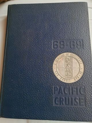 Us Navy 1968 1969 Uss Hornet Cvs - 12 Pacific Cruise Book