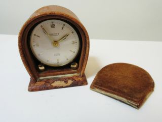 Vintage Looping Swiss 8 Day Travel Alarm Clock with Case 5
