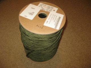 Parachute 550 Cord Paracord Olive Green 1200 Feet Roll 7 Strand Nos 0688