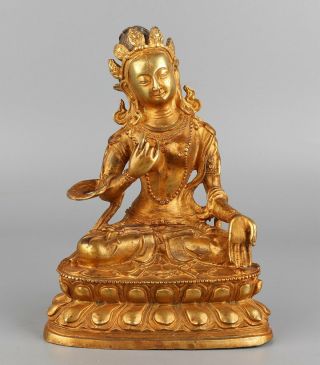 Chinese Exquisite Handmade Buddha Copper Statue