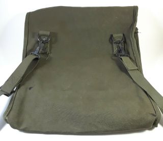 US Army Canvas Map & Photograph Case,  w/ Shoulder Strap,  GI Messenger Bag OD 3