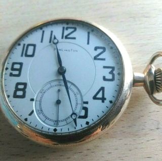 (illinois) Burlington Pocket Watch 21 Jewel Serial 3732130