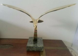 Art Deco Brass Flying Bird Paper Weight Ornament 4