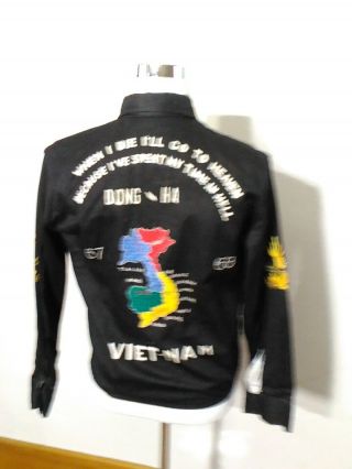 Vietnam Tour Jacket Dong - Ha,  67 - 68,  Tiger,  Dragon,  Lined,  Full Zip Mens 40