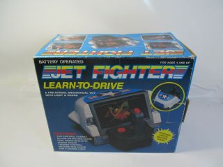 VINTAGE 1980 ' s LEARN TO DRIVE JET FIGHTER DASHBOARD TOY RARE 2