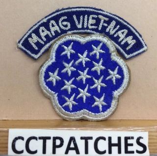 South Vietnamese Hand Sewn Maag Vietnam Military Assistance Advisory Group Patch