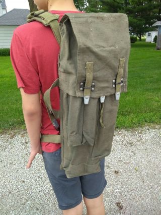 Vintage Military Backpack Toolpack