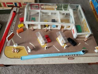 Vintage Plastic Magnetic Child Guidance Toy No.  2000 Service Center And Car Wash