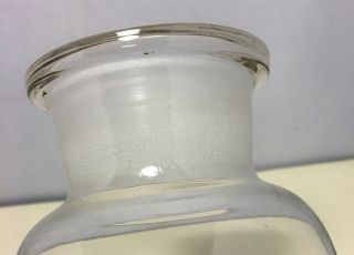 Antique Apothecary Medicine Bottle Jar 10 1/4 