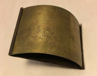 Vntg Copper & Brass Hammered Arts & Crafts Decorated Roller Rocker Ink Blotter 5