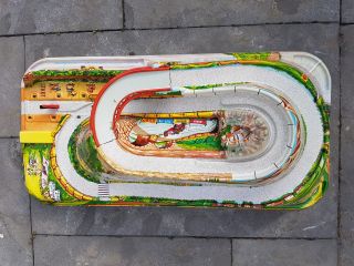 Vintage ANTIQUE Collectible TECHNOFIX Race Track NO Cars/ NO Box W Germany 3