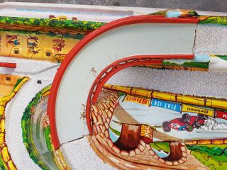 Vintage ANTIQUE Collectible TECHNOFIX Race Track NO Cars/ NO Box W Germany 4