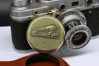 Vintage Military 3602 Train Pocket Watch,  WWI Style Leather WRISTBAND WWII 3