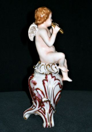 ANTIQUE GERMAN ITALIAN DRESDEN CAPODIMONTE ANGEL CHERUB PUTTI PORCELAIN FIGURINE 4