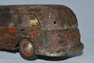 Rrr Antique Toy 1940s Vtg Russian Soviet Car Old Metal Model Bus Truck Tin