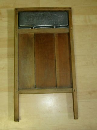 VINTAGE NATIONAL WASHBOARD CO NO.  186 SEPT 7 1915 WOOD & GLASS 3