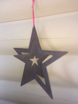 Primitive Country Patriotic Americana Hanging Rustic Star Country Decor Hanger