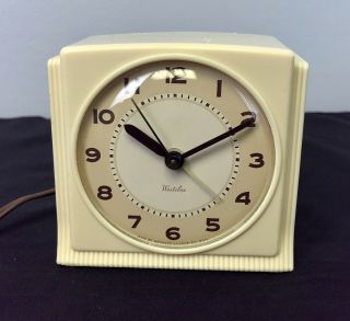 Vintage Electric Westclox Bantam Alarm Clock for Repair or Parts 2