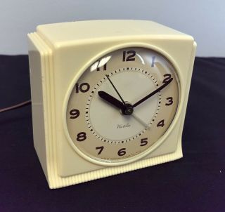 Vintage Electric Westclox Bantam Alarm Clock for Repair or Parts 3