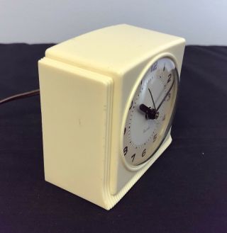 Vintage Electric Westclox Bantam Alarm Clock for Repair or Parts 4