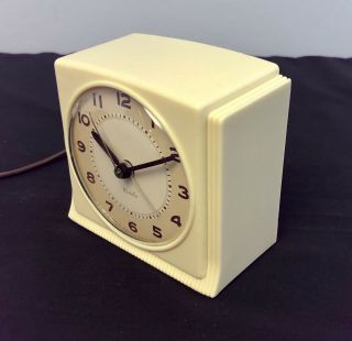 Vintage Electric Westclox Bantam Alarm Clock for Repair or Parts 5