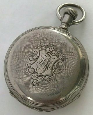 12s - Antique 19th Century Robert Brandt Swiss Silver Hunting Case Pocket Watch