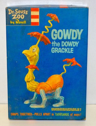 Rare Vintage 1960s Revell Dr.  Seuss Gowdy The Dowdy Grackle
