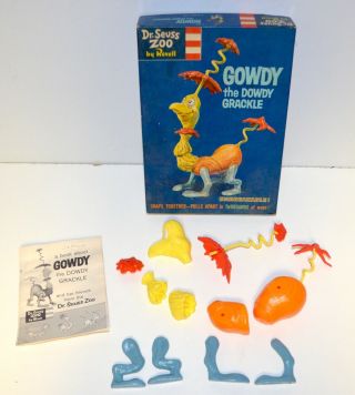 Rare Vintage 1960s Revell Dr.  Seuss Gowdy the Dowdy Grackle 5