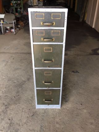 Vintage Industrial Steampunk Filing Cabinet 52 X 27 X 14 Made By Randolph Desk