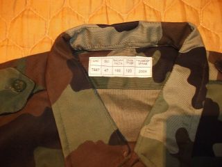 Yugoslavia JNA army camo shirt long sleeve camo shirt size 47 XXXL no2 3