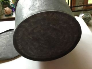 Vintage/Antique VERMONT Maple Sap Bucket with Cover,  Galvanized Steel 3