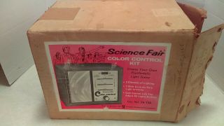 1974 Tandy Radio Shack Science Fair Color Control Kit You Build It Mib