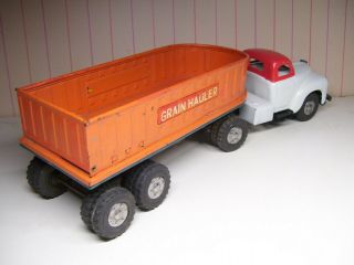 BIG 14” Yamaichi Japan Studebaker Grain Hauler Semi Truck and Trailer EXC, 2