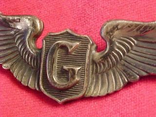 Wwii Full Size Usaaf Glider Pilot Wings - Sterling