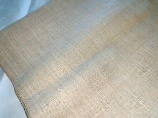 2 Yards Antique Homespun Linen Oatmeal Color 33 " Wide.  Heavy