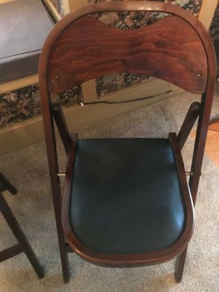 4 Vintage Stakmore Folding Chairs Very Light Weight 2