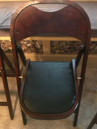 4 Vintage Stakmore Folding Chairs Very Light Weight 3